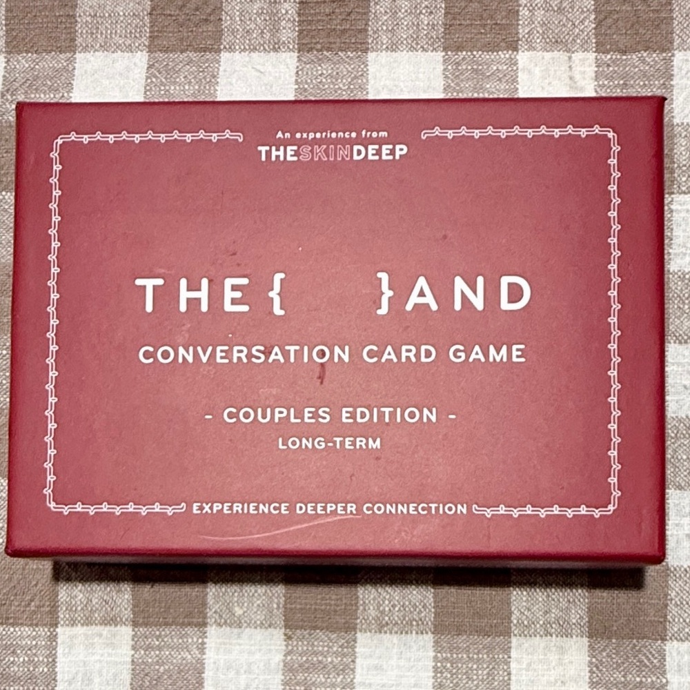 The AND - Red Conversation Card Game - Couples Edition Long Term - Never played